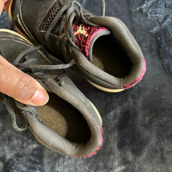 Air Jordan Flight Toddler Shoes US 8C Black Pink Gray Athletic Basketball Sports - Picture 6 of 10